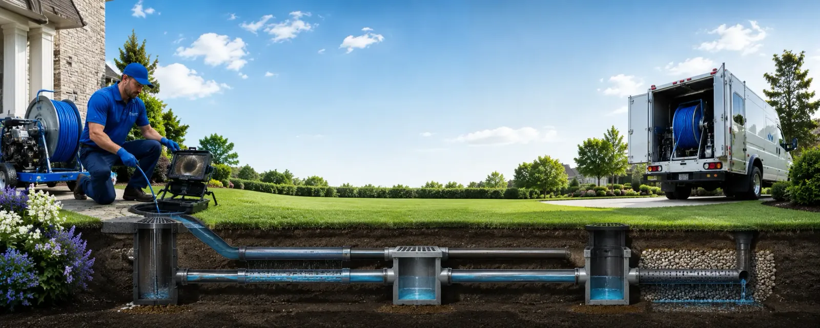 Outdoor drain cleaning information for Ludlow, CA